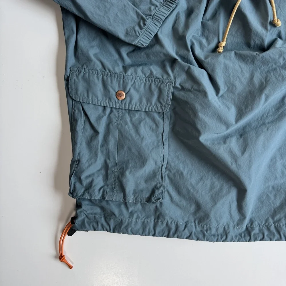 AXS Folk Technology Wideneck Anorak‎ Jacket Mens X Large XL Smokey Blue USA Made